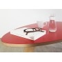 Table basse vintage rouge style 50's - Vue de détail