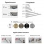 Caractéristiques étagère murale sur mesure pour livres, CD, DVD et déco - Delta+