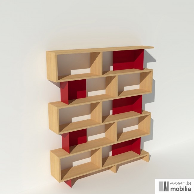 Bibliothèque Habitat En Bois Massif – Marron, Hauteur 154cm, Largeur 30cm (occasion Bon état)