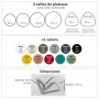 Caractéristiques de la table basse design en verre et métal - Etincelle