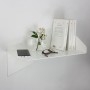 Etagère murale de chevet design blanche avec livres, portable - Envol