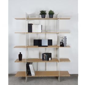 Bibliothèque bois et métal sur mesure Pixel ❤️