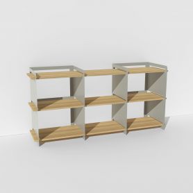 Meuble TV en bois et métal sur mesure - Pix ❤️