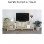 Projet sur mesure : meuble TV en bois multiplis de bouleau - 2 types d'équerres - Swing TV