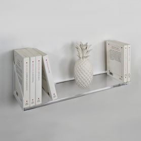 étagère murale plexiglas supports blancs - Gamma