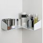 Etagère murale d'angle design en métal pour livres et déco - Corner Delta+