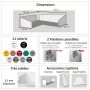Etagère murale d'angle design en métal pour livres et déco - Corner Delta+