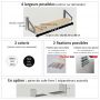Etagère murale design en bois massif sur mesure (chêne) - Proust
