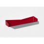 Etagère murale métal rouge pour livres, déco, cuisine - Delta+