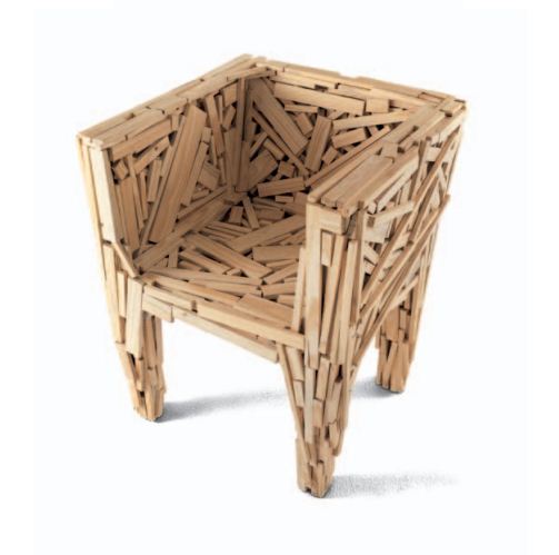 freres-campana-edra-fauteuil poltrona favela-bois naturel