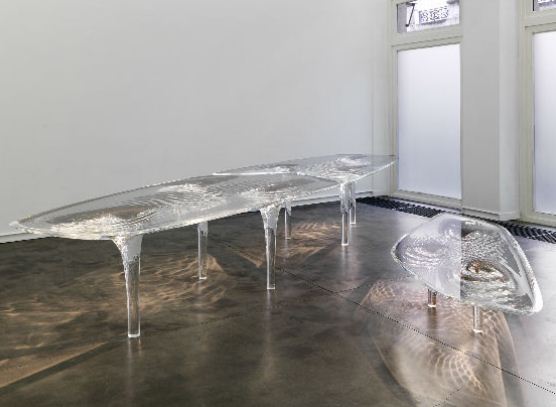 Zaha Hadid - Dining and Coffee table - Galerie JGM - Liquid Glacial