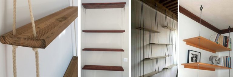 Lot De 3 étagères Murales D'angle à Suspendre Pour Chambre D