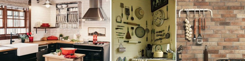 Idées de décoration de mur de cuisine : objets vintage