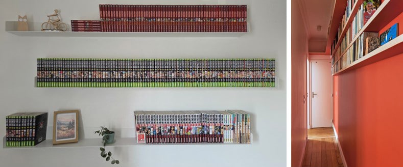 Installer des étagères murales en hauteur dans son couloir étroit