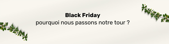 A propos du Black Friday - Pourquoi nous passons notre tour