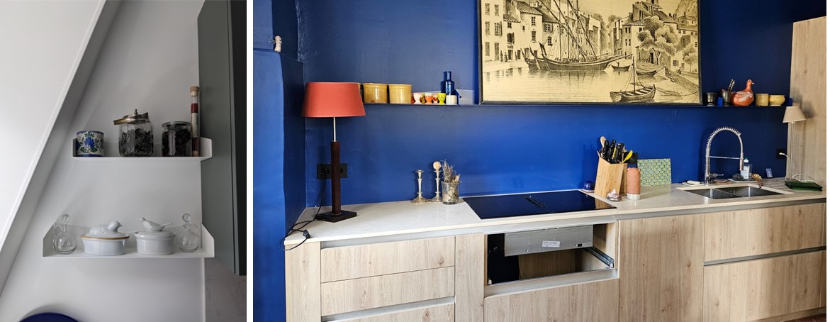 Etagères murales de cuisine sur mesure ou modulaires