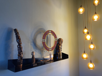 Etagere murale noire Delta+