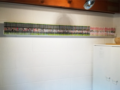 Grande étagère murale 200 cm pour mangas