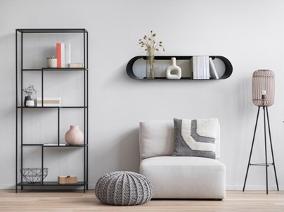 Etagère murale déco originale ronde à fixations invisibles