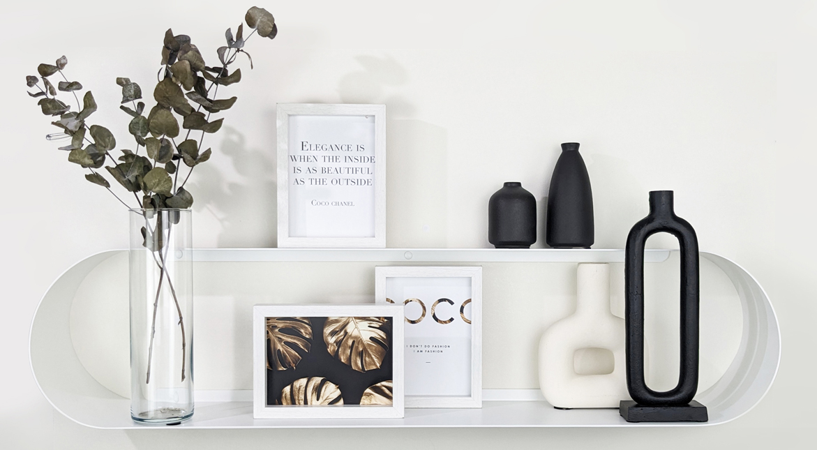 Etagère murale arrondie design en métal - Capsule