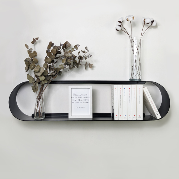 Grande étagère murale ronde double 100 cm - Capsule