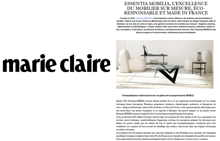Essentia Mobilia dans Marie Claire