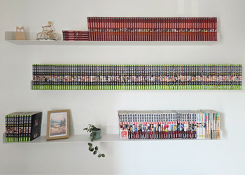 Etagère murale Delta+ avec des mangas 1