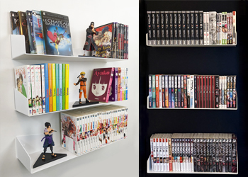 Etagère murale Delta+ avec des mangas 3