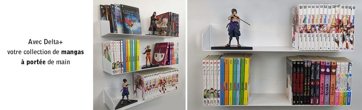 Avec Delta+ : collection de mangas à portée de main