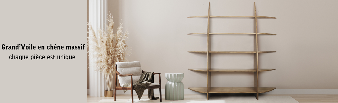 Grand'Voile en chêne massif : chaque pièce est unique
